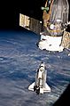 STS-131 Discovery approaches ISS for docking