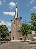 Schijndel, toren van de Sint Servatiuskerk RM33568 foto1 23014-05-19 15.26