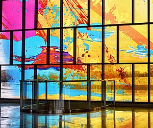 Sky Ellipse art wall at Highway 407 station (37369751004)