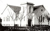 Stafford Reformed Presbyterian Church at construction