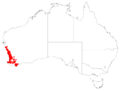 Stirlingia latifolia DistributionMap