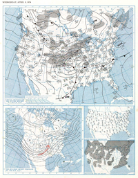 Super Outbreak weather analysis, April 3, 1974