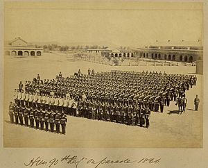 The 90th Regiment on parade