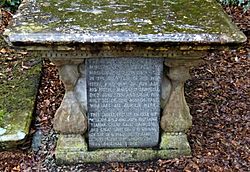 The Revd. William Auld's grave, Mauchline, East Ayrshire, Scotland. Detail