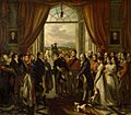 Thomas Phillips (1770-1845) - The Allied Sovereigns at Petworth, 24 June 1814 (George, 1751–1837, 3rd Earl of Egremont, with His C - 486228 - National Trust