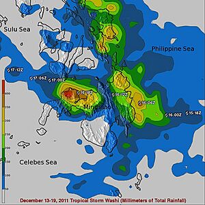 Tropical Storm Washi 2011 Estimated Rainfall