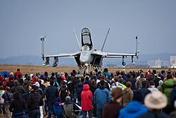 US Navy F-A-18 Super Hornet at Avalon Airshow in 2009