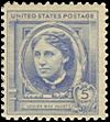 United States postage stamp honoring Louisa May Alcott (1940)