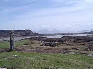 View from Colonsay to Oronsay