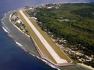 View of Nauru airport