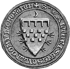 Walter Stewart, Earl of Menteith (seal)
