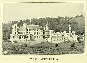 West Baden Springs Indiana Hotel from Book of the Royal Blue April 1909 Vol 12 No 07 Page 22