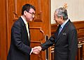 河野外務大臣によるマハティール・マレーシア首相表敬