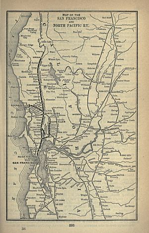 1893 Poor's San Francisco and North Pacific Railway