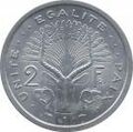 2 Djiboutian Francs in 1977 Reverse