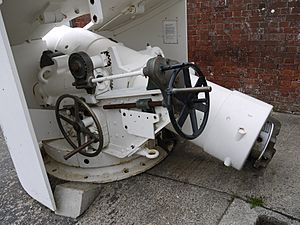 6 inch gun from HMS Calypso rear