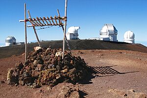 A152, Hawaii, USA, Mauna Kea observatories, from summit, 2007