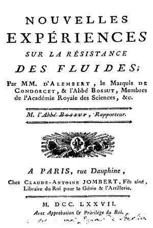 Alembert - Nouvelles expériences sur la résistance des fluides, 1777 - 14723