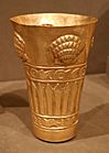 Ande centrali, costa del nord, lambayeque (sicàn), bicchiere in oro, 900-1100 ca. 03