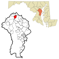 Location of Ferndale, Maryland