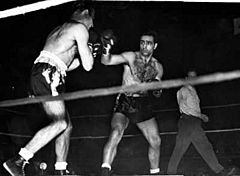 Anton Christoforidis Melio Bettina NBA Light Heavyweight Championship fight Cleveland 13 January 1941