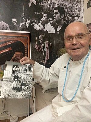 Asghar Bichareh at his home, 2014