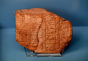 Assyrian king list. Terracotta tablet, from Assur, Iraq. 7th century BCE. Ancient Orient Museum, Istanbul