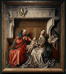 Barthélemy d'eyck, sacra famiglia