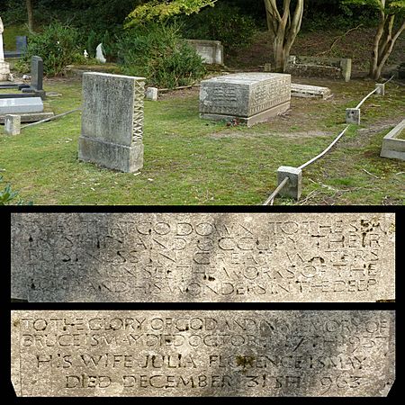 Bruce Ismay grave Putney Vale 2014