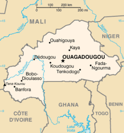 Burkina Faso map
