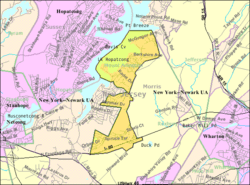 Census Bureau map of Mount Arlington, New Jersey