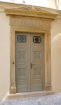 Classicism door in Olomouc