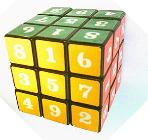 Combination Puzzle Rubik Cube with numbers