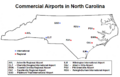 Commercial Airports in North Carolina