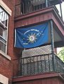 Conch Republic flag on balcony