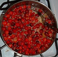 Cooking cranberries