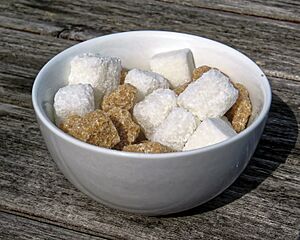 Cube sugar bowl at Matching Green, Essex, England