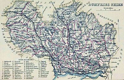 DUMFRIESSHIRE Civil Parish map