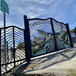Dominguez Creek Bike Route gate