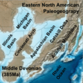 Eastern North American Paleogeograpy Middle Devonian