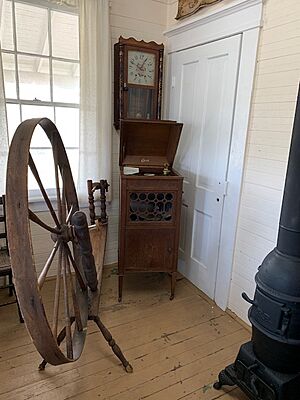 Edison Phonograph and Spinning Wheel