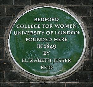 Elizabeth Jesser Reid blue plaque