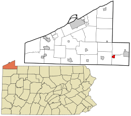 Location in Erie County and the U.S. state of Pennsylvania.