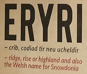 Eryri meaning sign