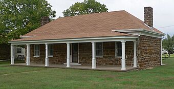 Fort Harker NE officer quarters from SE 1.JPG