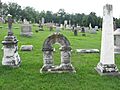 Gravestones in the Elizabethtown City Cemetery