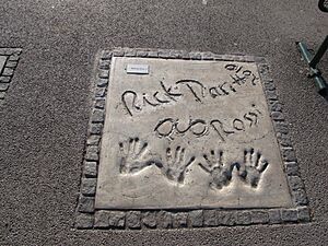 Handprints of Status Quo in Olympiapark, Munich