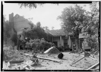 Historic American Buildings Survey Alex Bush, Photographer, May 11, 1935 REAR (W) AND SOUTH SIDE - William Chancellor House, Chancellor Crossroads, Harpersville, Shelby County, AL HABS ALA,61- ,1-2