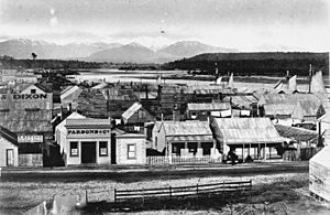 Hokitika township, ca 1870s