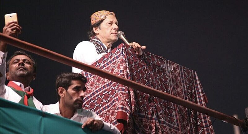 Imran Khan in Sindh, 2017